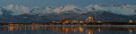 Anchorage skyline shortly after sunset.